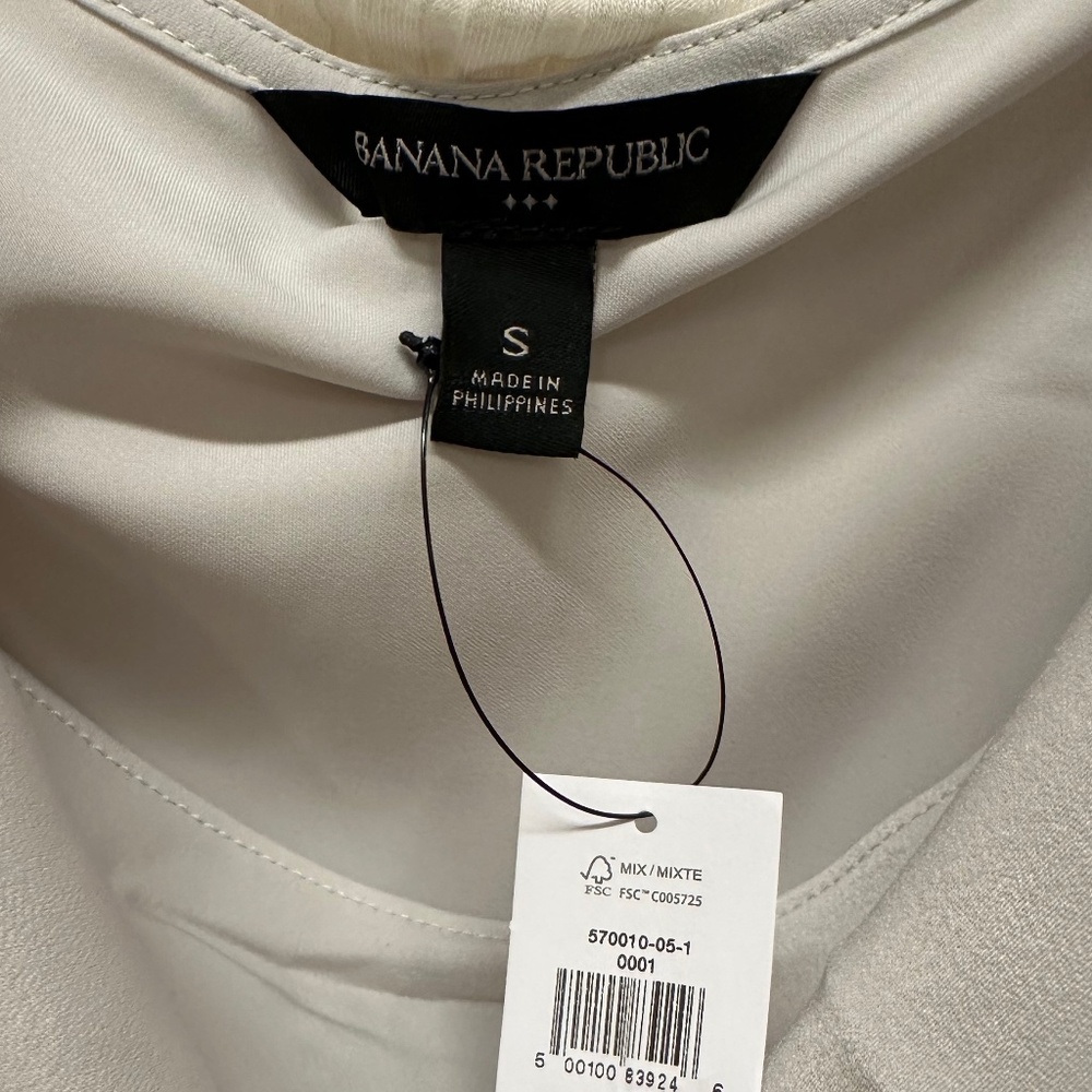 NWT Banana Republic Cowl-Neck TOP BLOUSE - Picture 3 of 3
